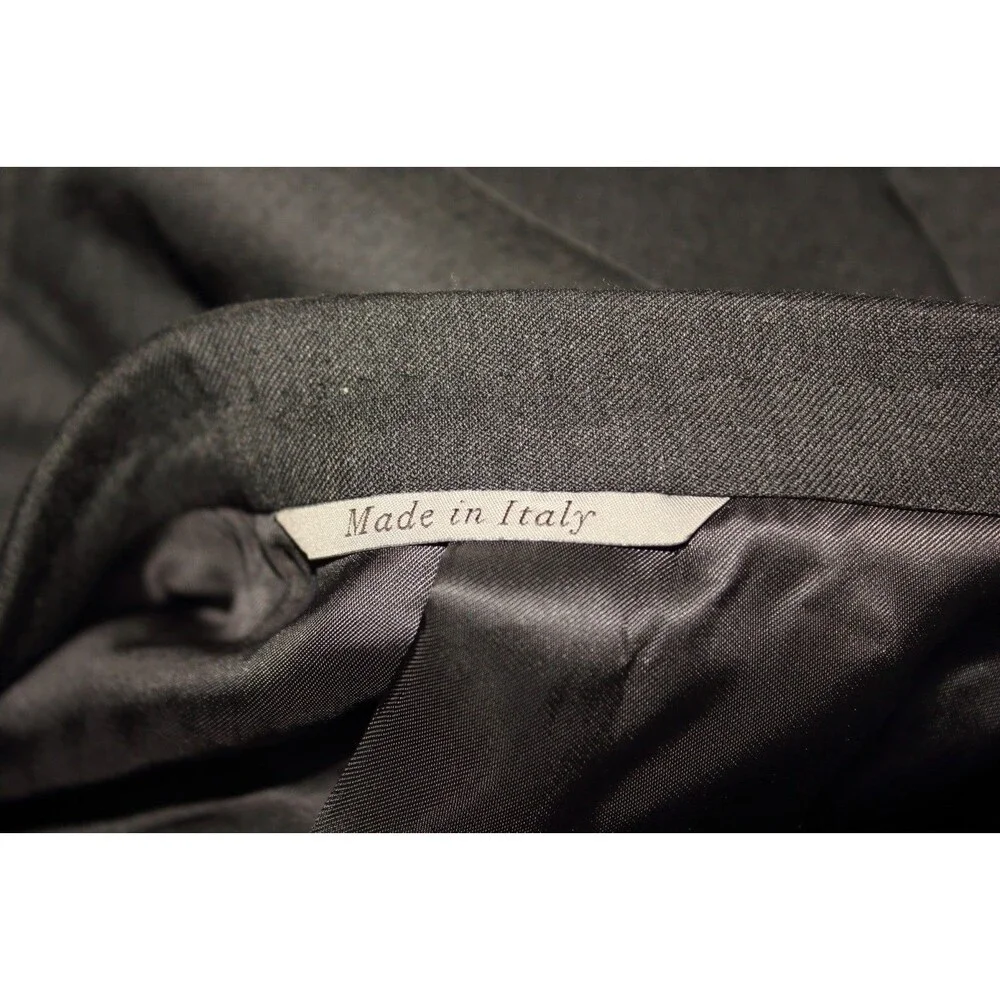 Canali Suit Mens Charcoal Gray Wool 2 Piece Suit 2 Btn 48R  (44R) Flat front 34